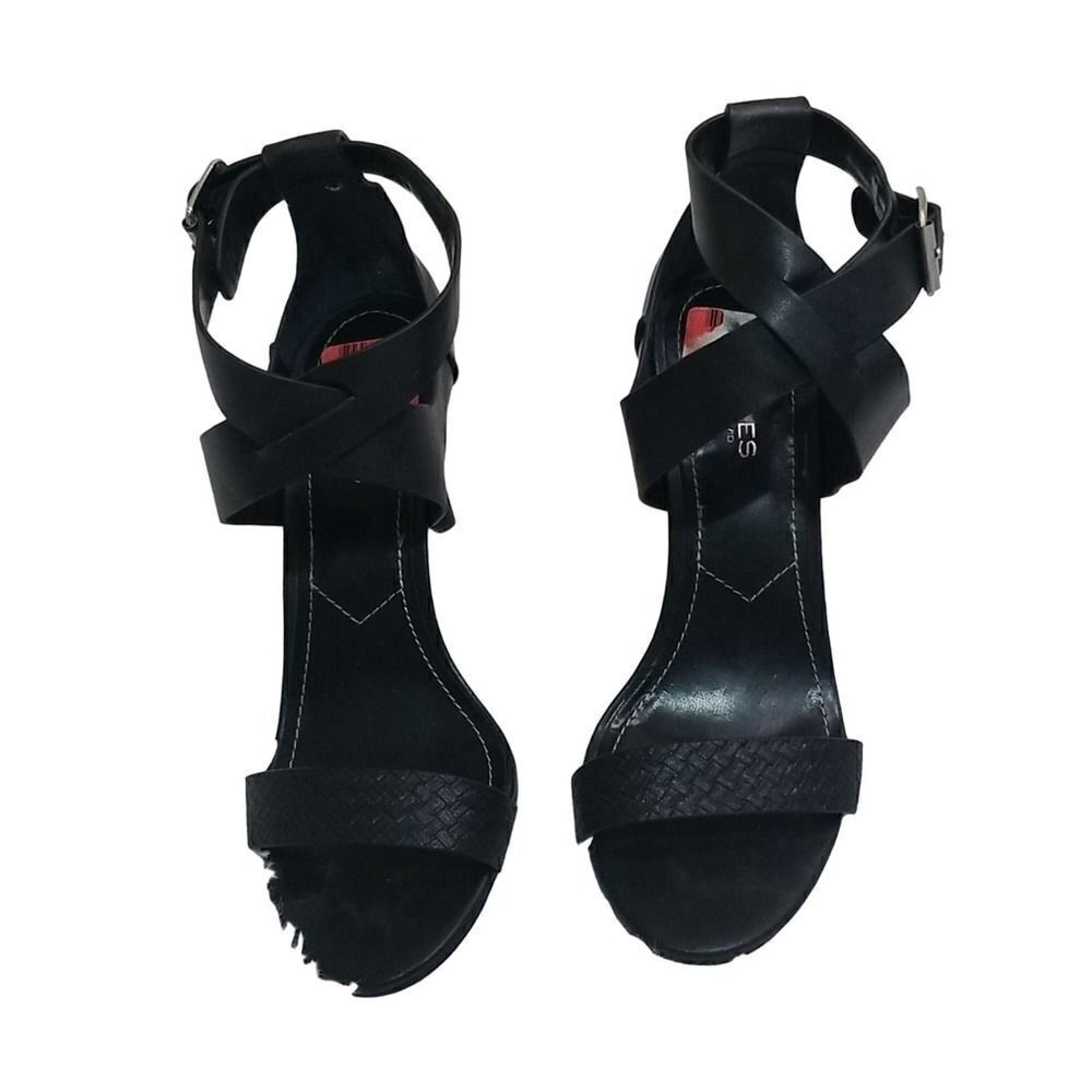 Charles David Black Strappy Heels Sandals size 9M
